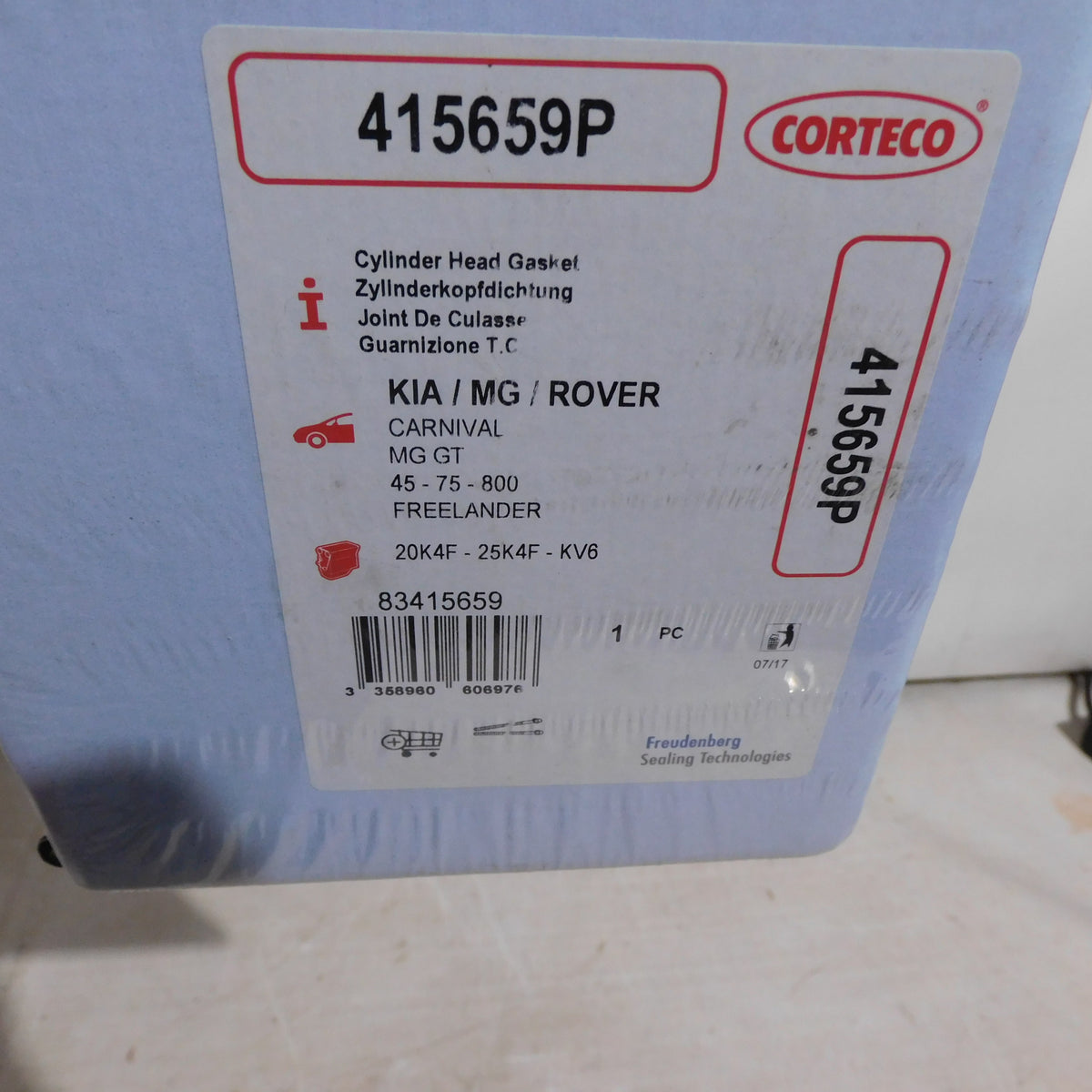 Zylinderkopfdichtung 1,5 mm Ø 81 mm Metall 415659P Corteco Kia Carnival MG GT Rover 45 75 800