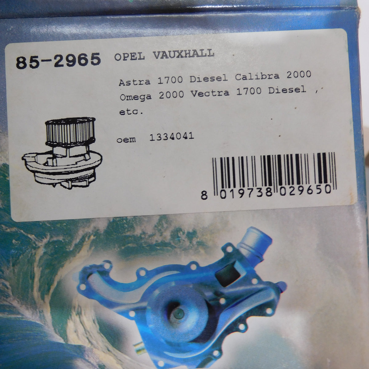 Wasserpumpe Pumpe mit Dichtung 85-2965 Aquaplus Opel Kadett Astra Calibra Vectra Zafira