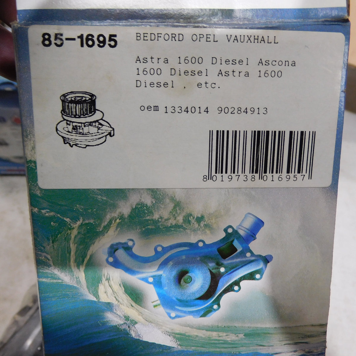 Wasserpumpe Pumpe mit Dichtung 85-1695 Aquaplus Opel Astra Kadett Vectra Ascona Diesel