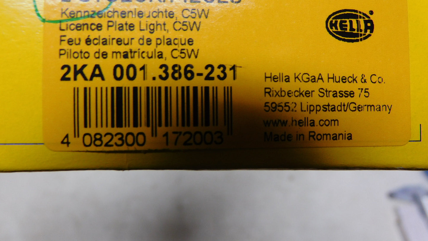 Kennzeichenbeleuchtung Kennzeichenleuchte links rechts 2KA001386231 VW LT Ford Transit Magirus Deutz