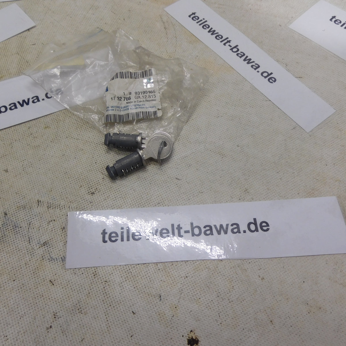 Schließzylinder Dachträger Satz 1732766 93199465 Opel Astra H Vectra C
