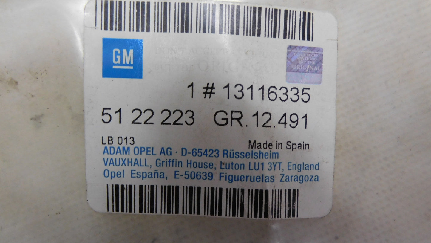 Schutzfolie Folie Tür hinten links Zierstreifen 5122223 13116335 Opel Zafira A