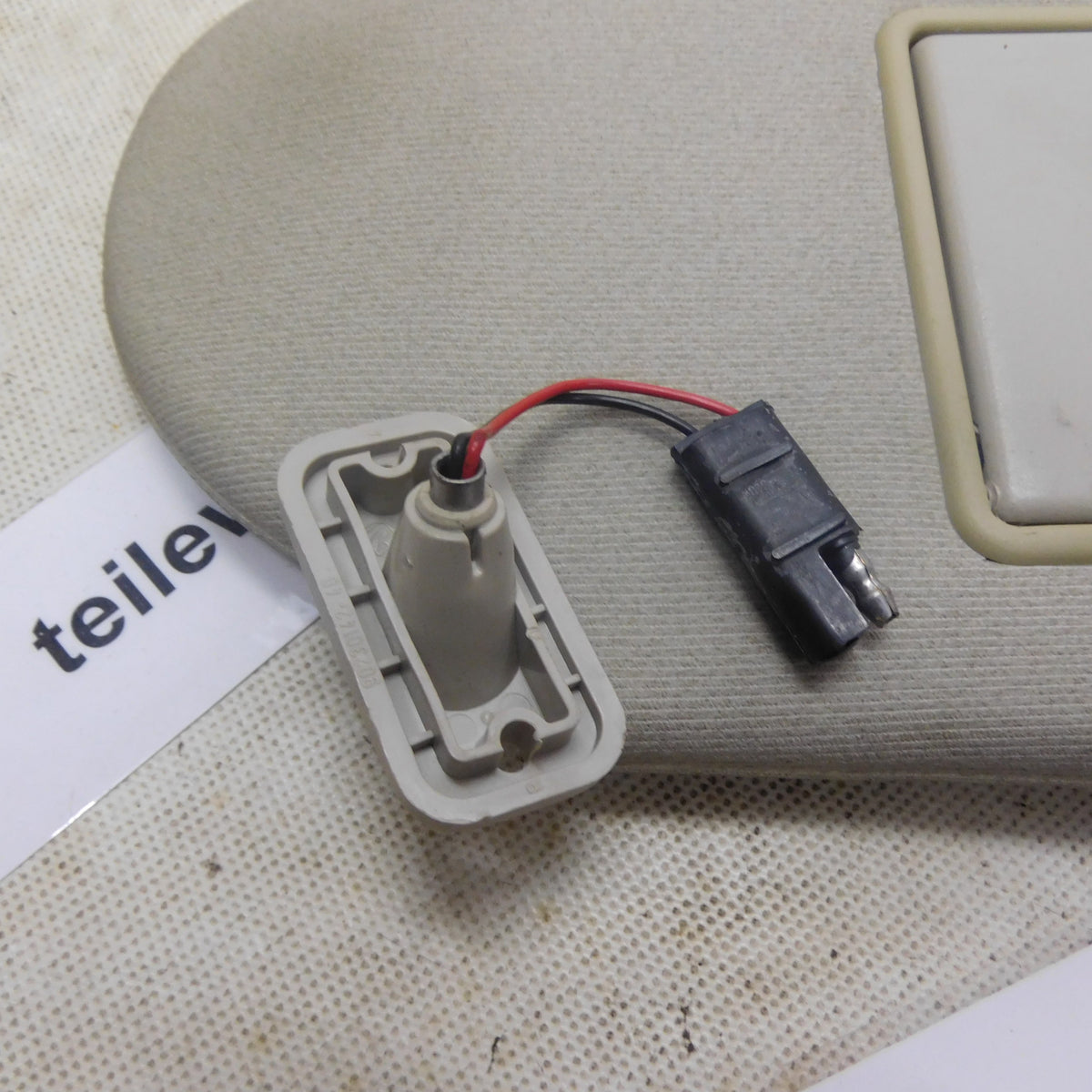 Sonnenblende hellgrau Spiegel Beleuchtung 1437451 90313616 Opel Oldtimer