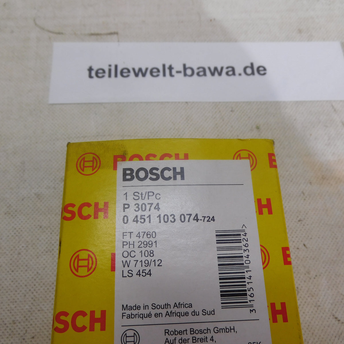Ölfilter Anschraubfilter 0451103074 Bosch VW Transporter T3 Jeep Commander