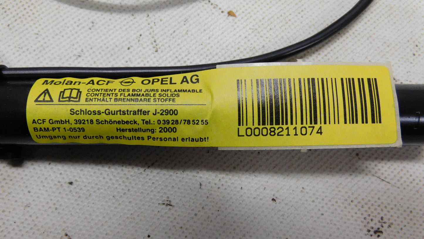 Gurtstraffer Gurtschloss Vordersitz links 90543027 197467 Opel Vectra B