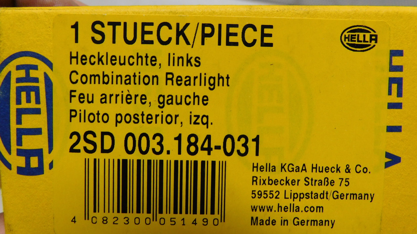 Heckleuchte Schlussleuchte Rückleuchte links 2SD003184031 HELLA Anhänger Traktor Baumaschine