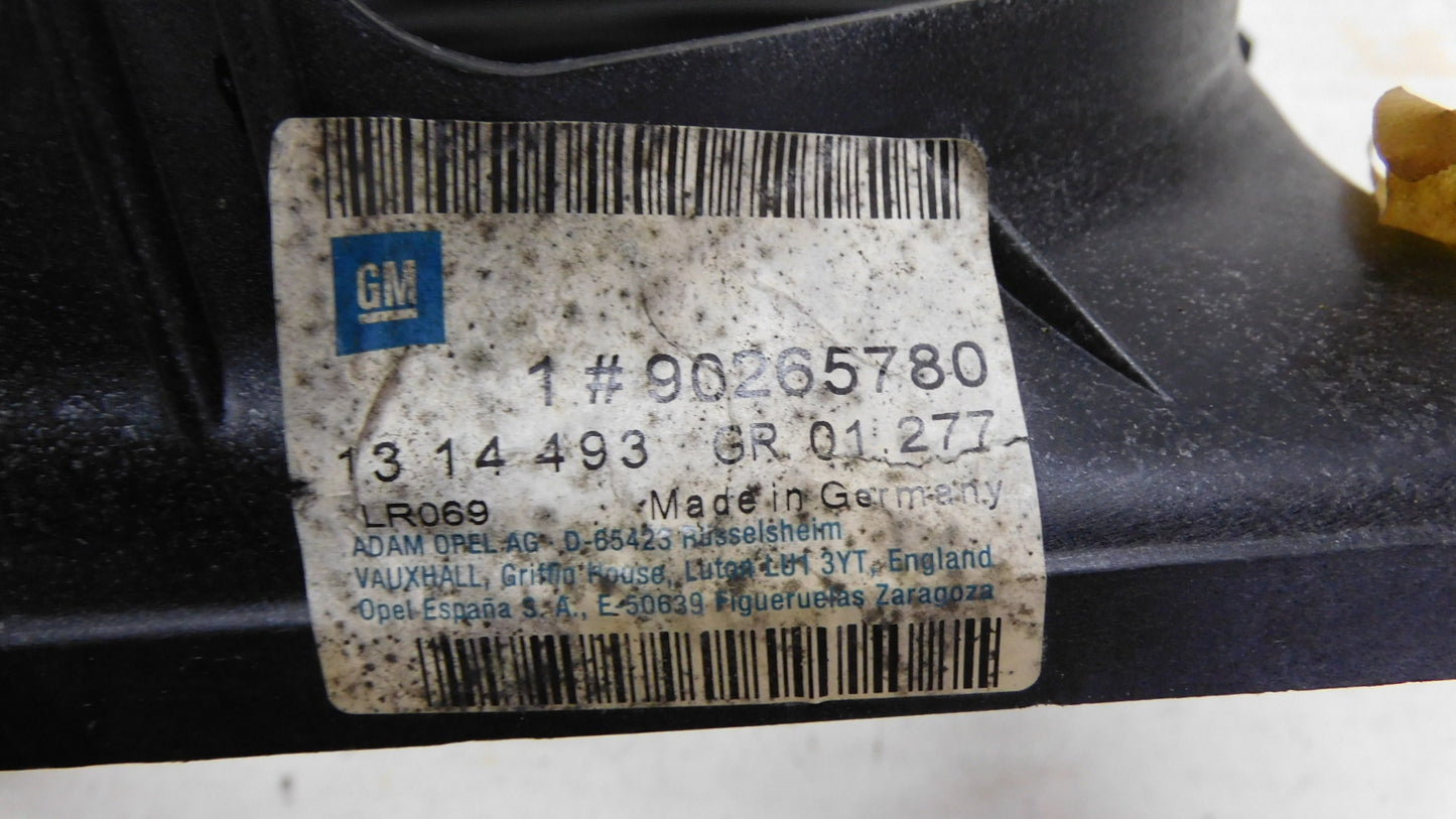 Lufttrichter Lüfterzarge 1314493 90265780 Opel Kadett E 1.3 Vectra A 1.6