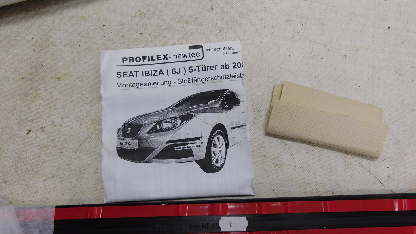 Stossfängerschutzprofil Stoßleiste Türen schwarz SE40 S2 0036 Profilex Seat Ibiza ab 06/2008