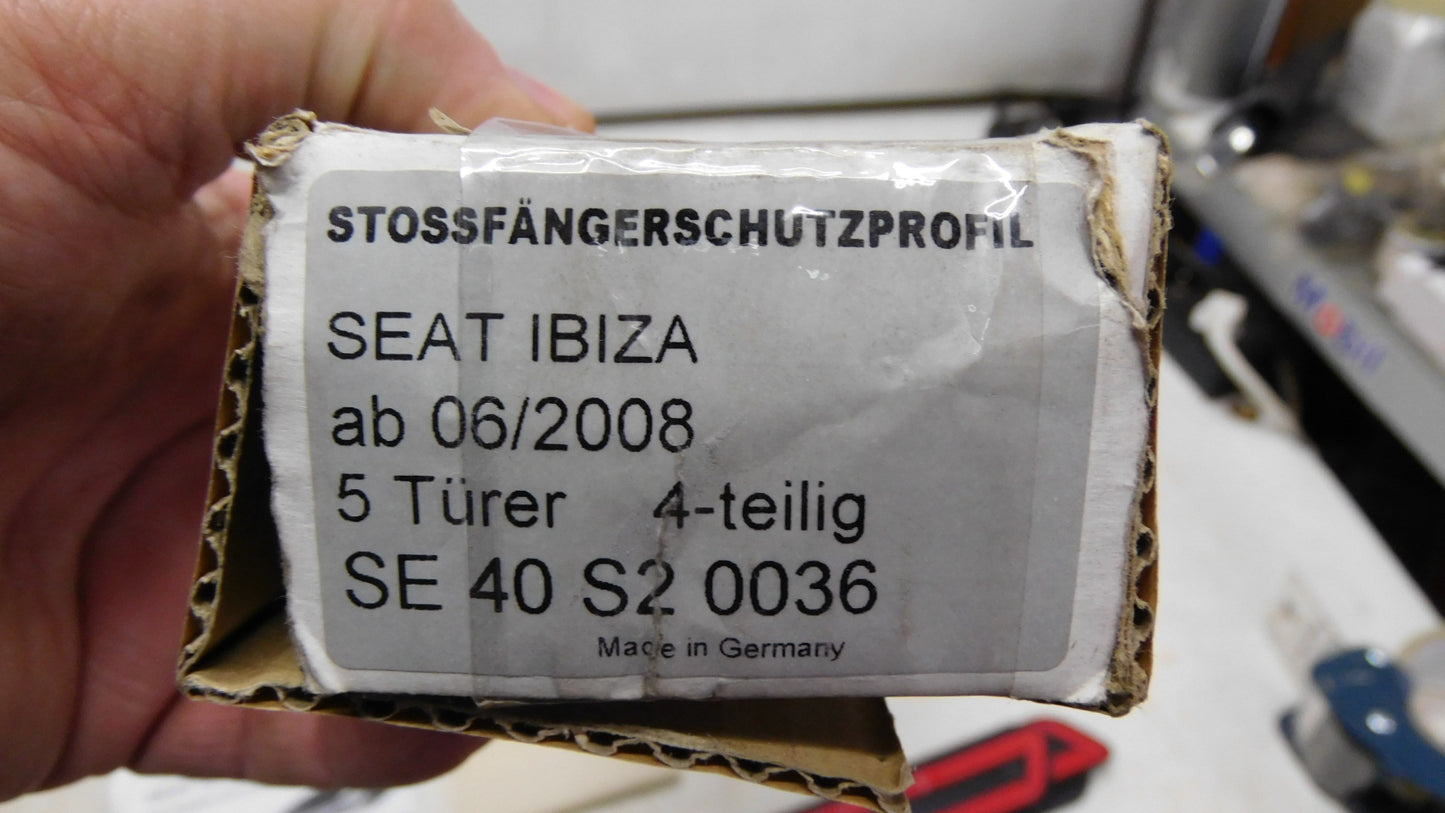 Stossfängerschutzprofil Stoßleiste Türen schwarz SE40 S2 0036 Profilex Seat Ibiza ab 06/2008