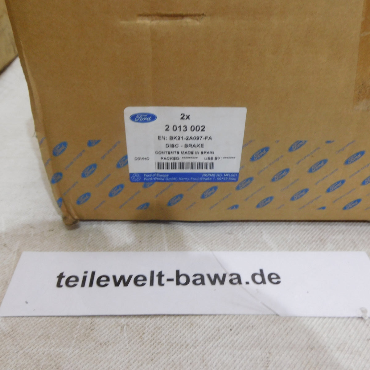 Bremsscheibe Hinterachse Stückpreis! 2013002 Ford Transit Tourneo