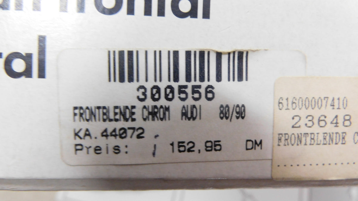 Frontblende Kühlergrill Chrom 44071 / 44072 Kamei Audi 80 90 Coupe B3