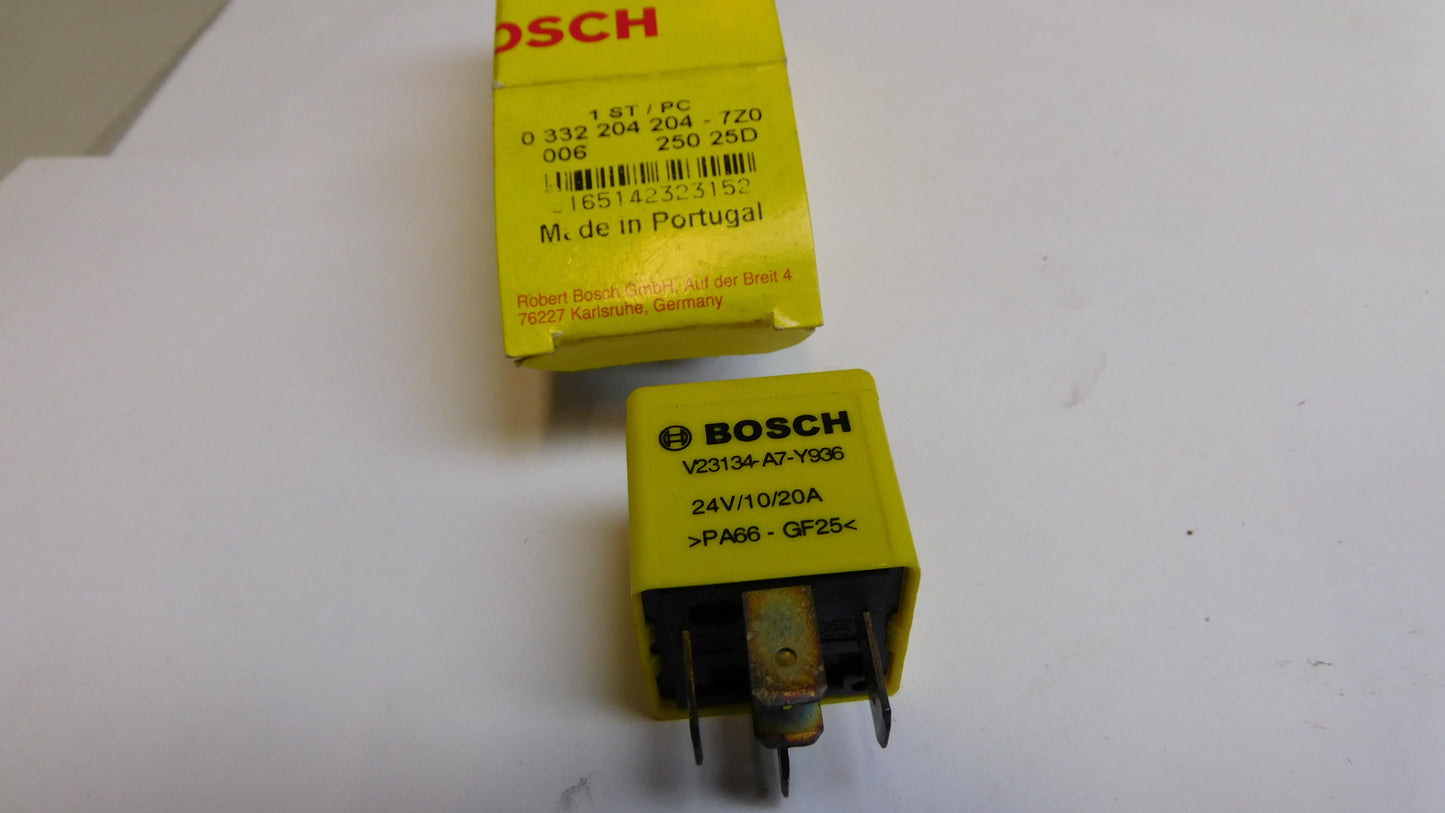 Relais Arbeitsstrom 24V 20A 5-polig 0332204204 Bosch DAF DEUTZ FAHR KHD MAN