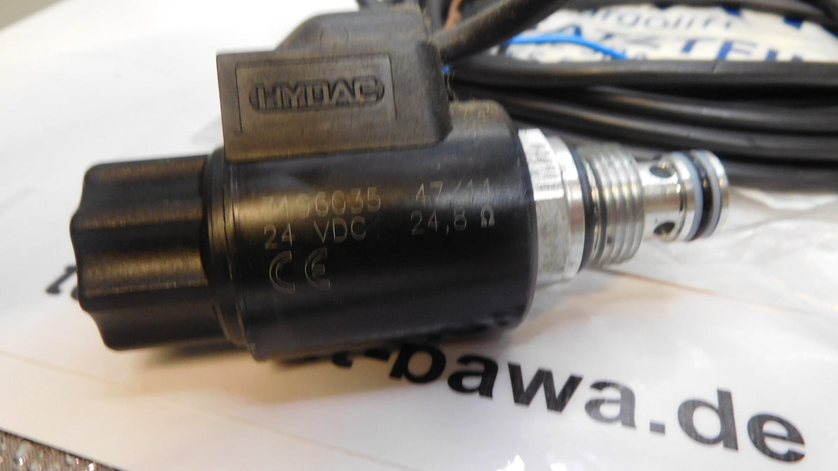 Magnetventil 24V mit Spule und Kabel 01.125167 Bär Cargolift