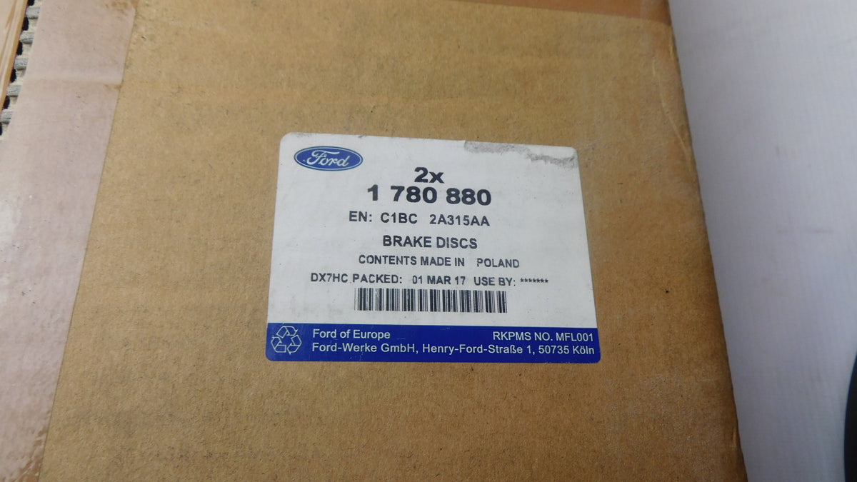 Bremsscheibe Hinterachse Stückpreis! 1780880 Ford Fiesta Focus Scorpio Sierra