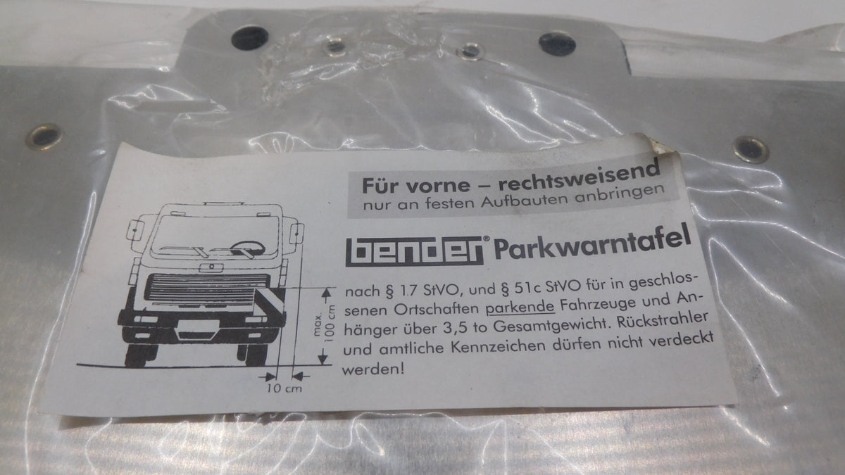 Parkwarntafel 4.1R.KL rechts Bender Schilder K55302