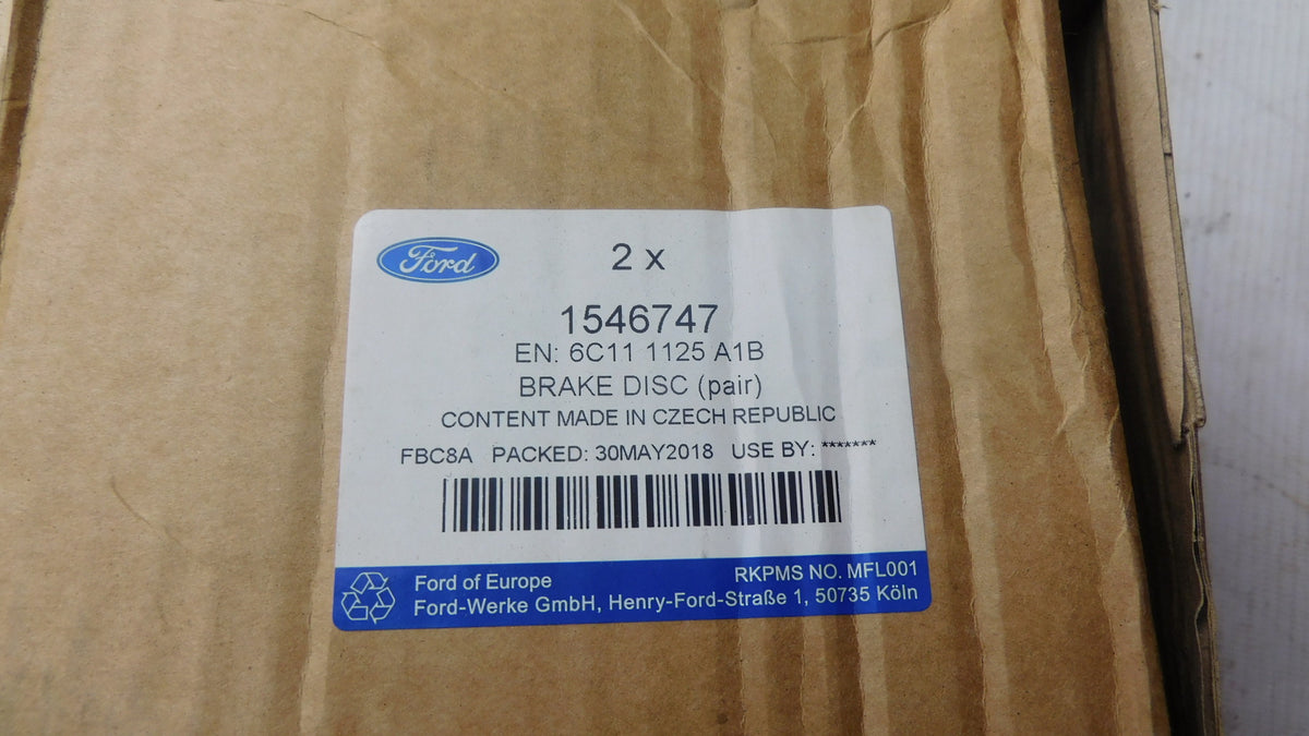 Bremsscheibe Vorderachse Stückpreis! 1546747 Ford Transit