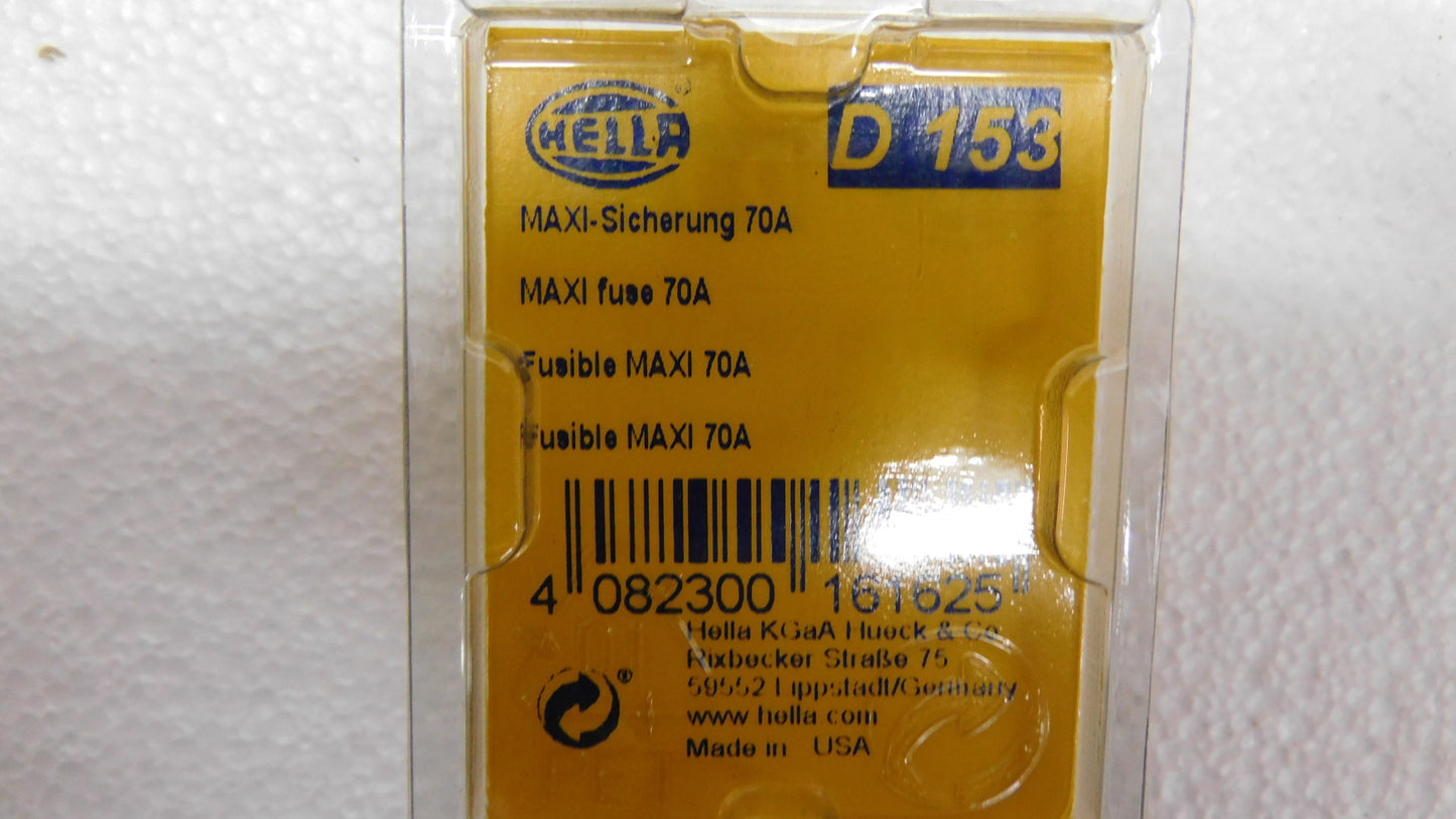Sicherung Maxi Flachstecksicherung 70A braun 8JS728595101 Hella