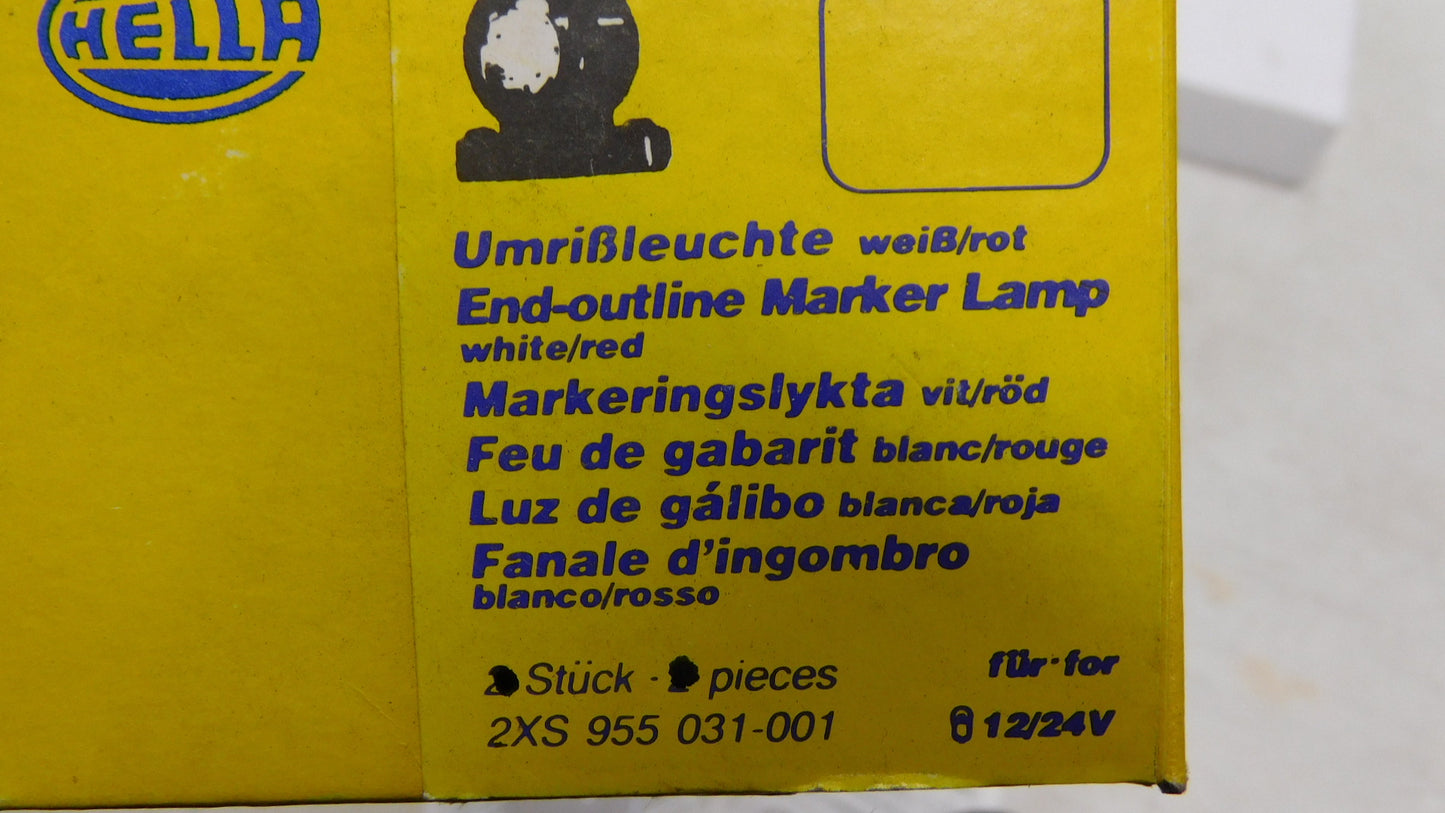 Umrissleuchte Begrenzungsleuchte rot weiß 2XS955031001 Hella
