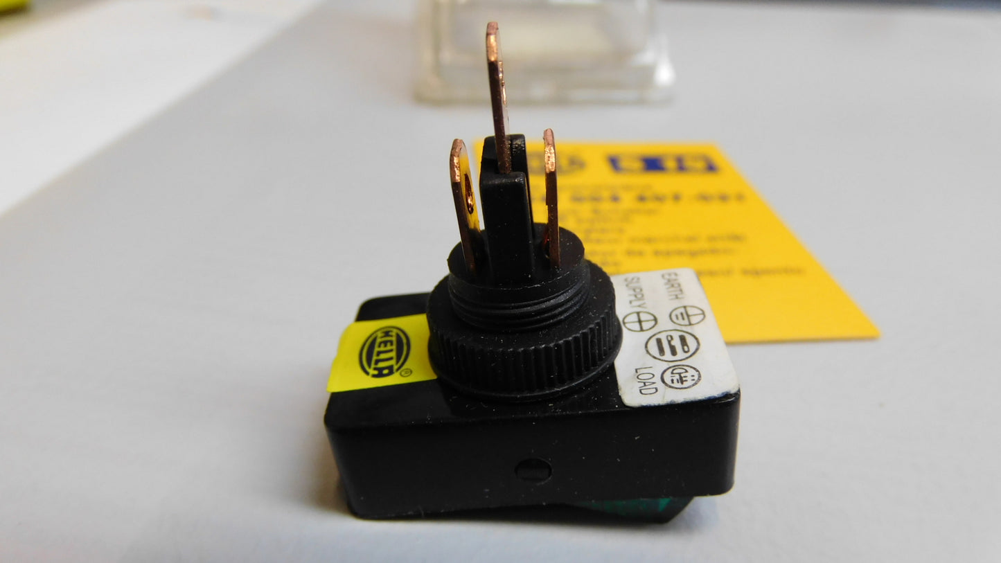 Schalter grün Ein/Aus Wechsler mit Stecker 6EH004407031 Hella NFZ Oldtimer
