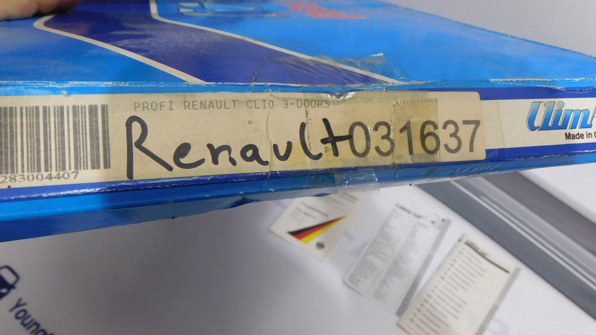 Windabweiser Seitenwindabweiser rauchgrau CLI031637 ClimAir Renault Clio Typ B/C57 FLH 3-Door 1991-1998