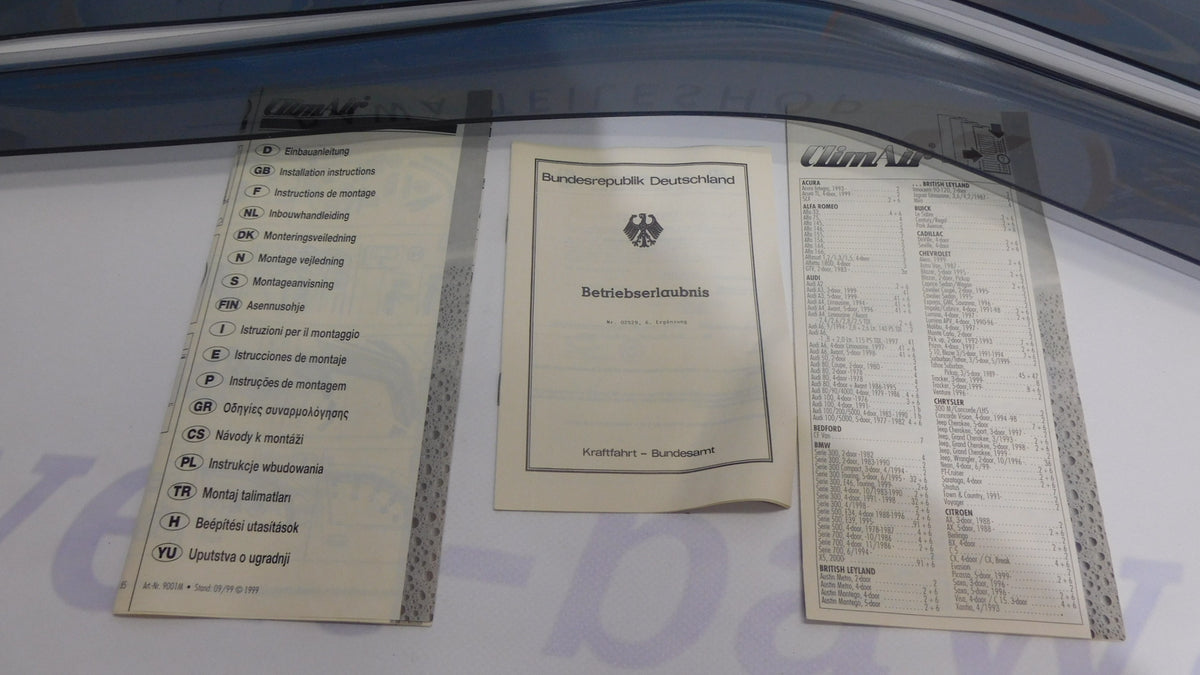 Windabweiser Seitenwindabweiser rauchgrau CLI031521 ClimAir Datsun Sunny B12 5 türig