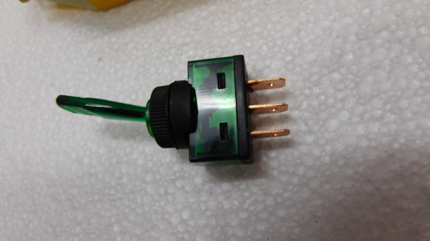 Kippschalter grün Ein/Aus Schalter mit Stecker 6EG001567112 Hella NFZ Oldtimer
