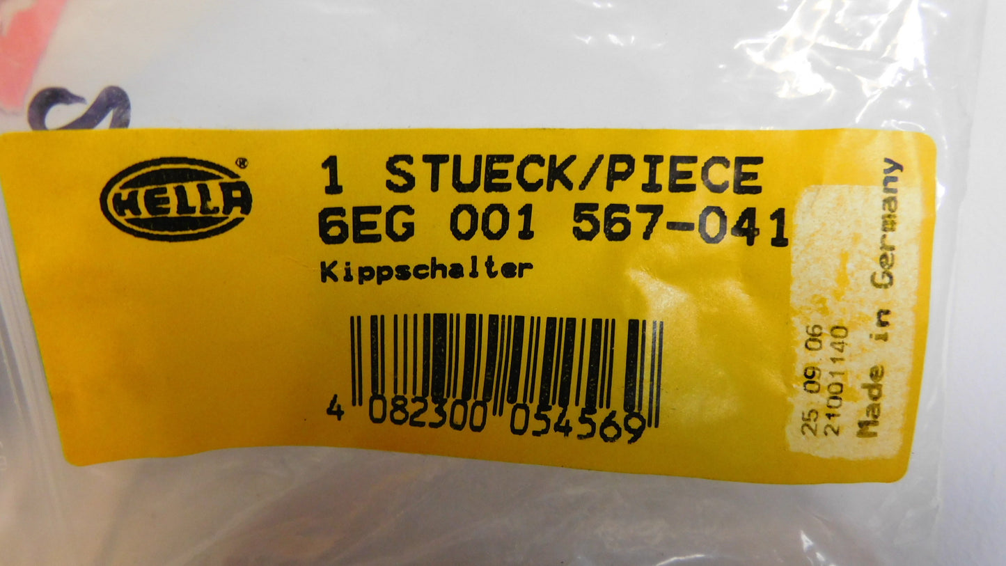 Kippschalter Ein/Aus Schalter mit Stecker 6EG001567041 Hella NFZ Oldtimer