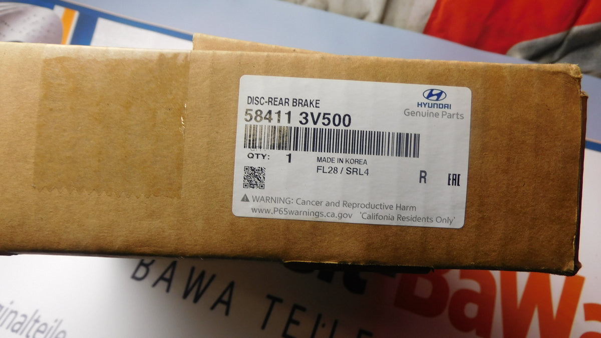 Bremsscheibe Hinterachse Stückpreis! 584113V500 Hyundai i30 Ionic Sonata Kia Proceed Ceed Optima