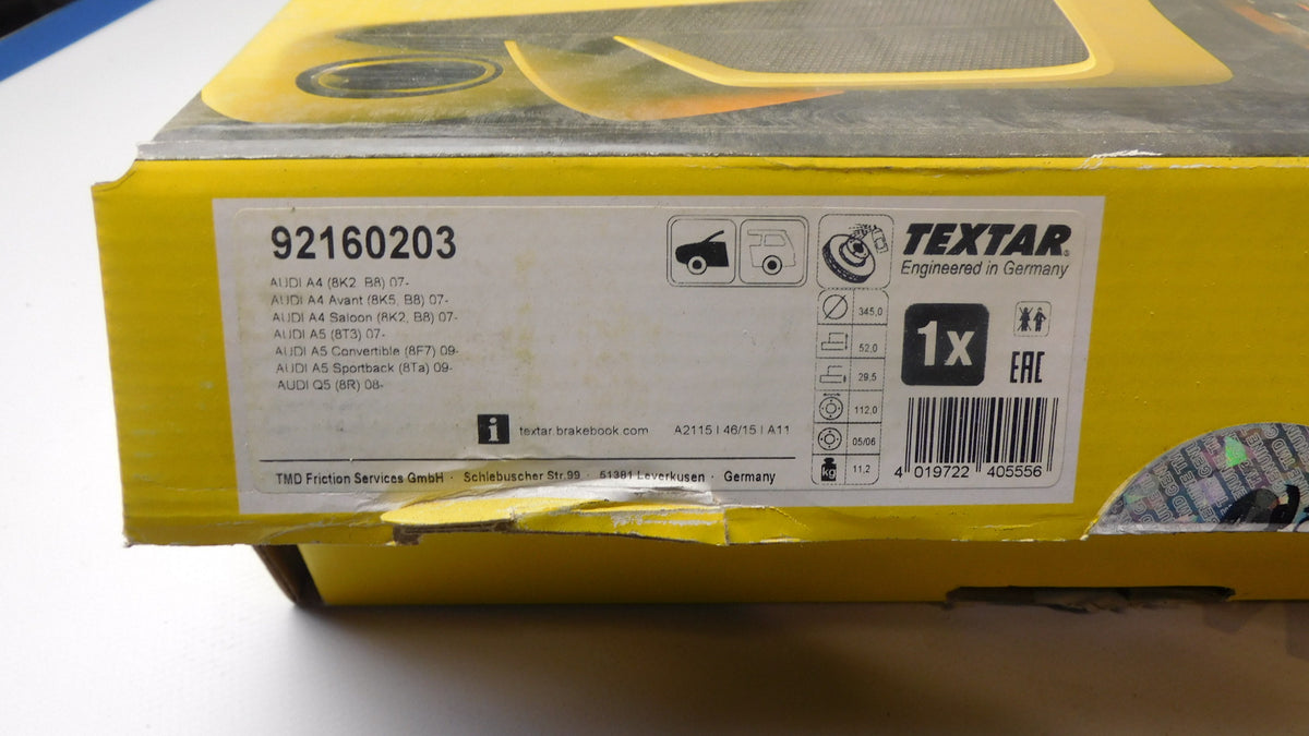 Bremsscheibe Vorderachse Stückpreis! 92160203 Audi Q5