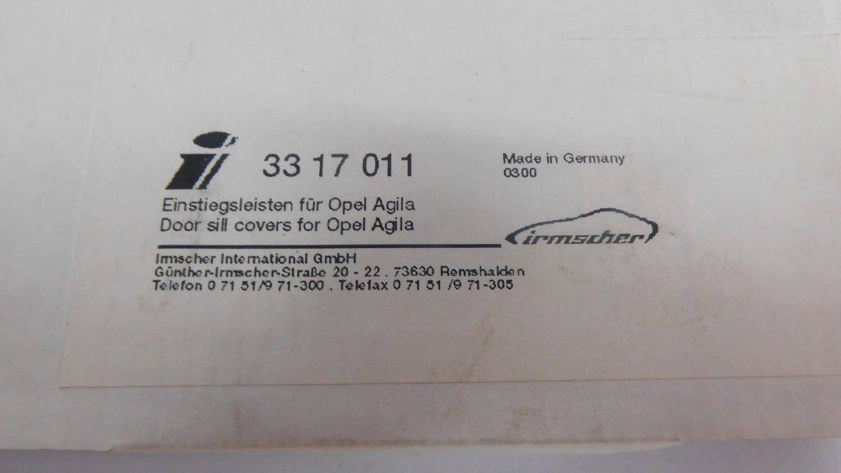 Einstiegsleisten Satz 3317011 Irmscher Opel Agila A