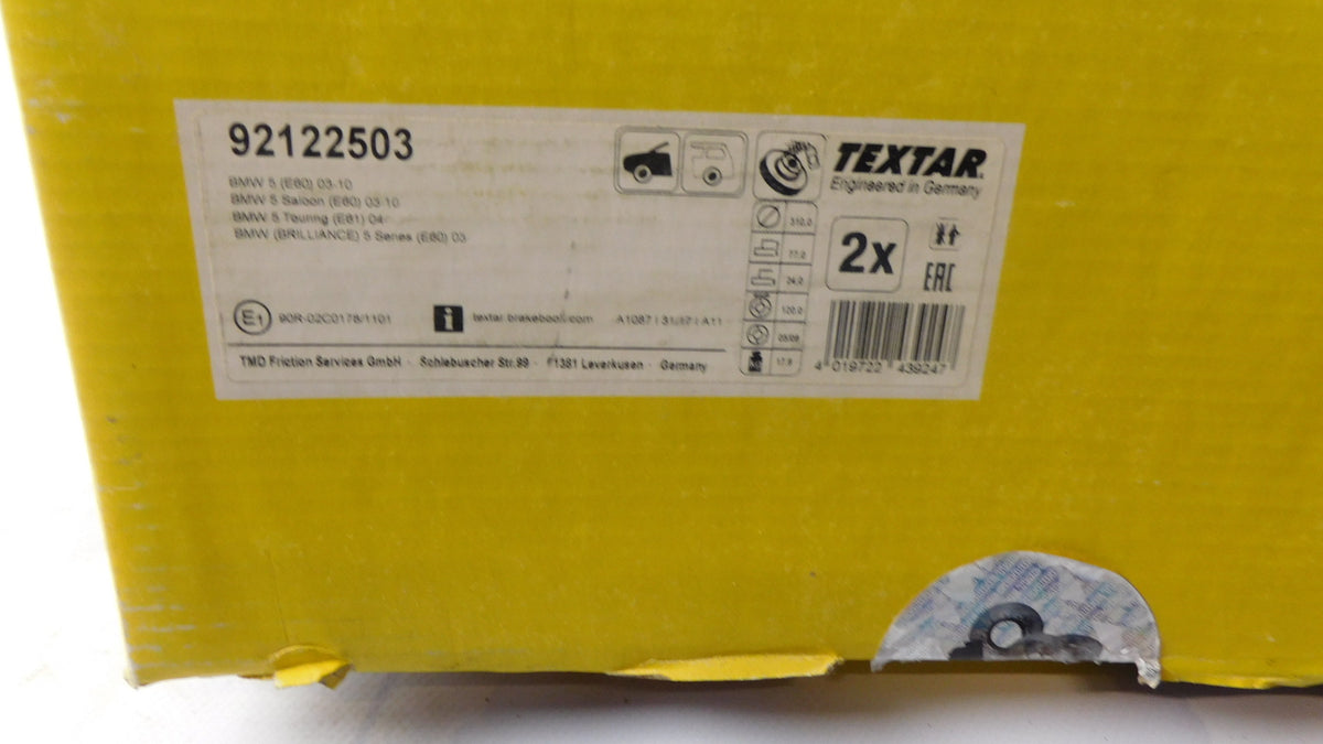 Bremsscheibe Vorderachse Stückpreis! 92122503 BMW E60 E61 E63 5er