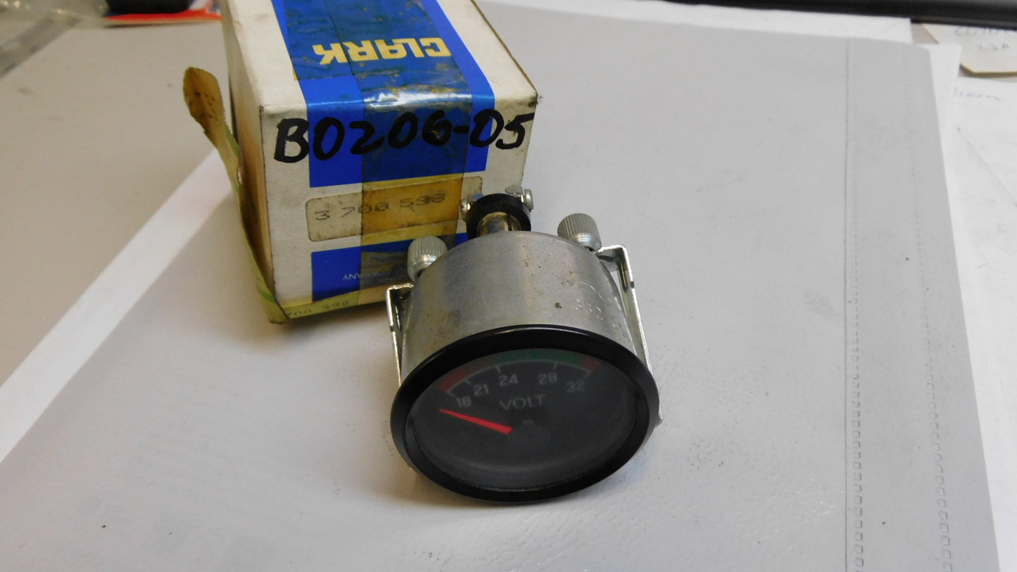 Voltmeter Ladeanzeige 24V 3700598 Clark VDO 332.304/6/2 Stapler