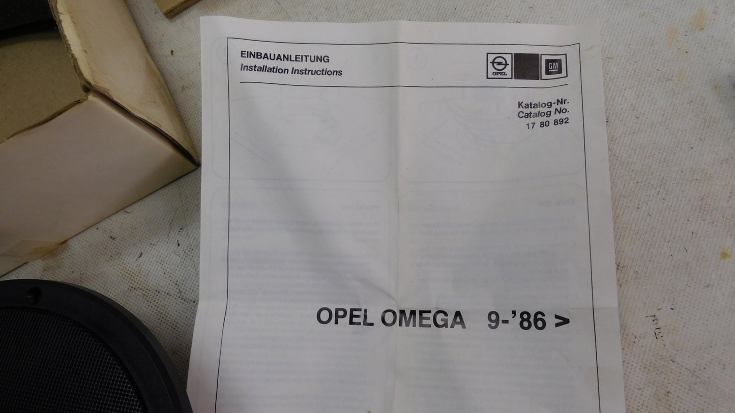 Lautsprecher hinten 1780892 90296405 Opel Omega A Senator B