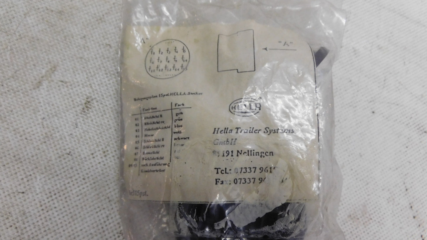 Anschlusssatz Anhängerkupplung 15pol 9XX340223001 Hella Reisch Kögel Nooteboom