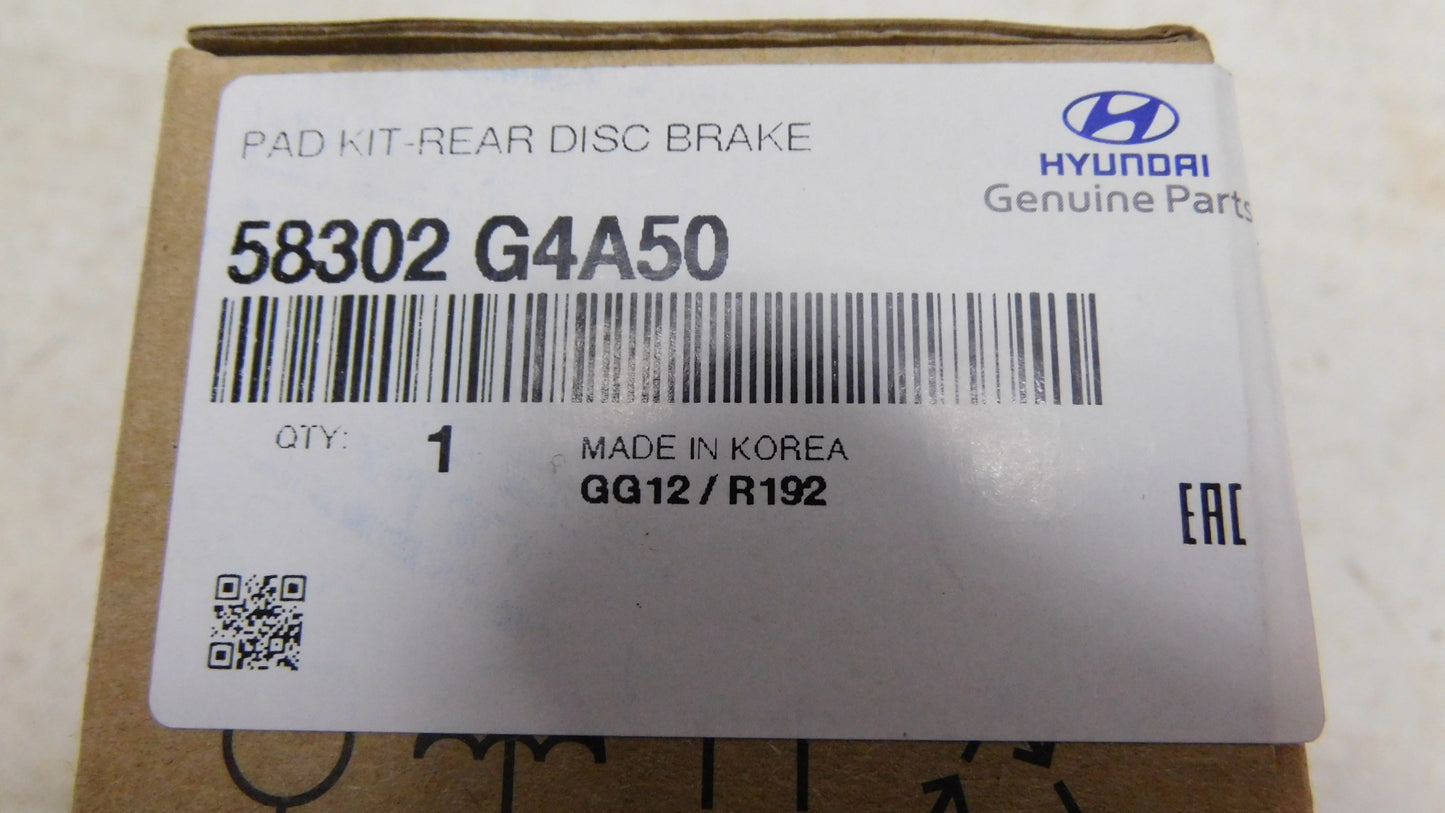 Bremsbeläge Hinterachse 58302G4A50 Hyundai I10 I20 I30 I40 IX35 Elantra Kona Tucson