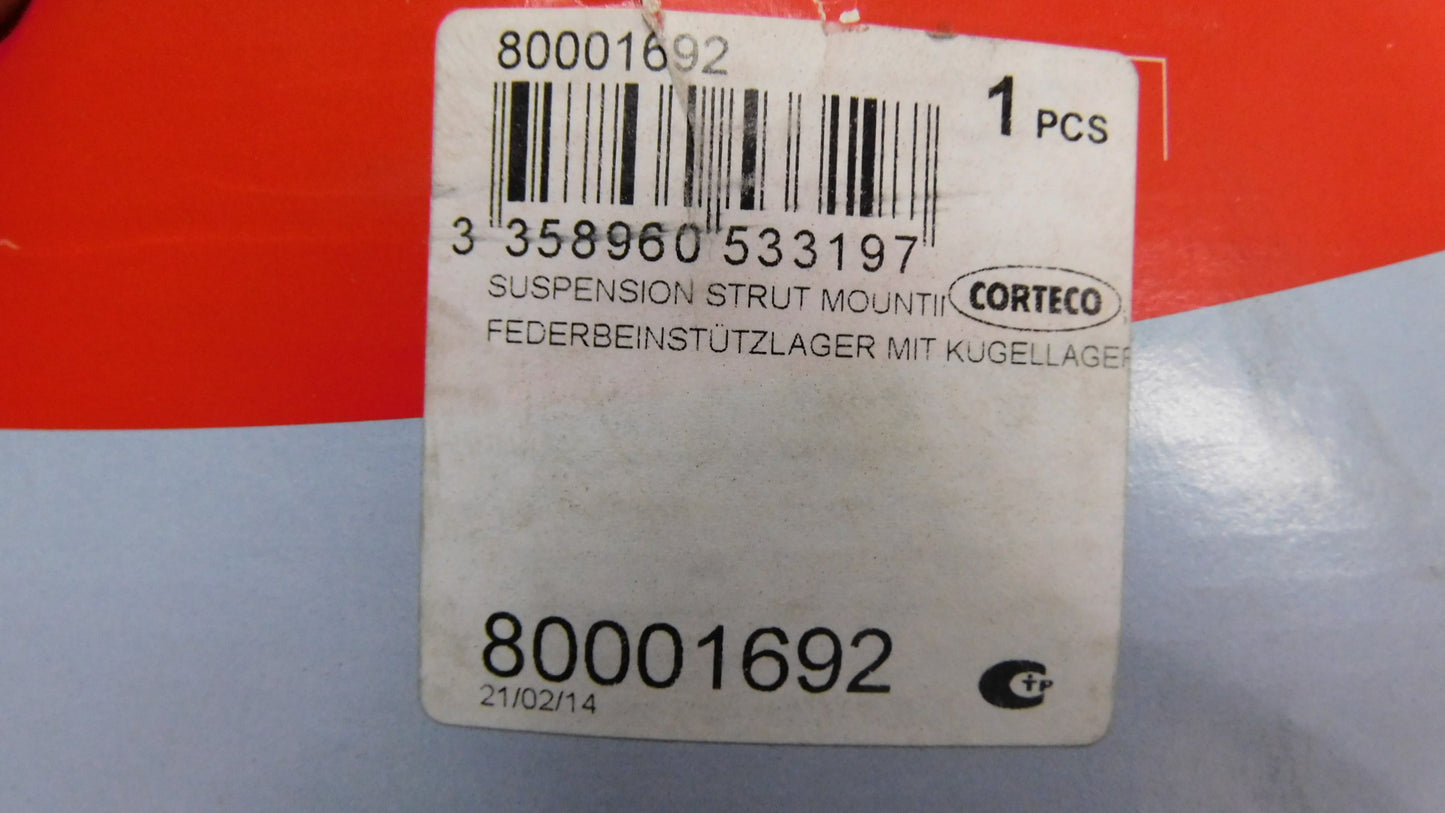 Federbeinstützlager mit Kugellager 80001692 Corteco Fiat Ducato 244 250 290