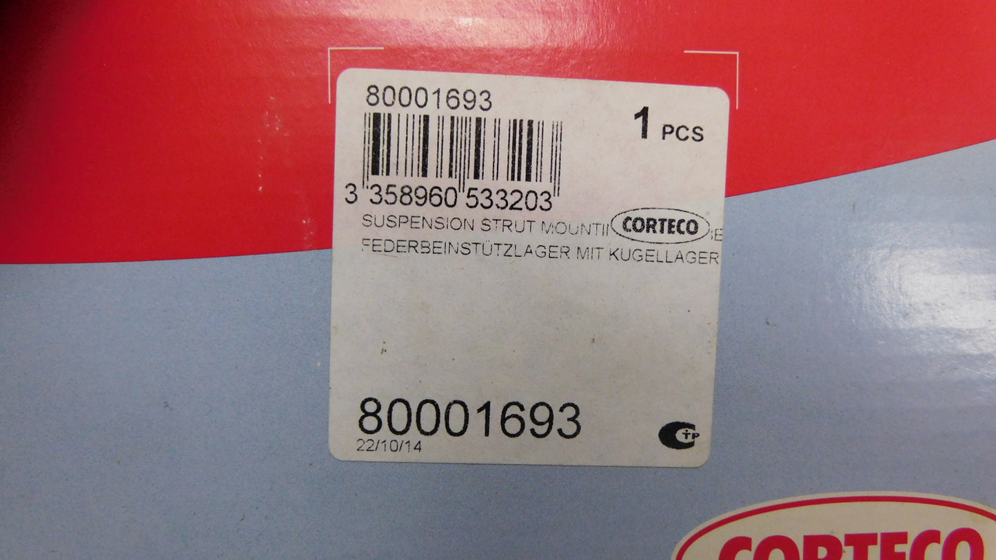 Federbeinstützlager mit Kugellager 80001693 Corteco Fiat Ducato 244 250 Peugeot Citroen