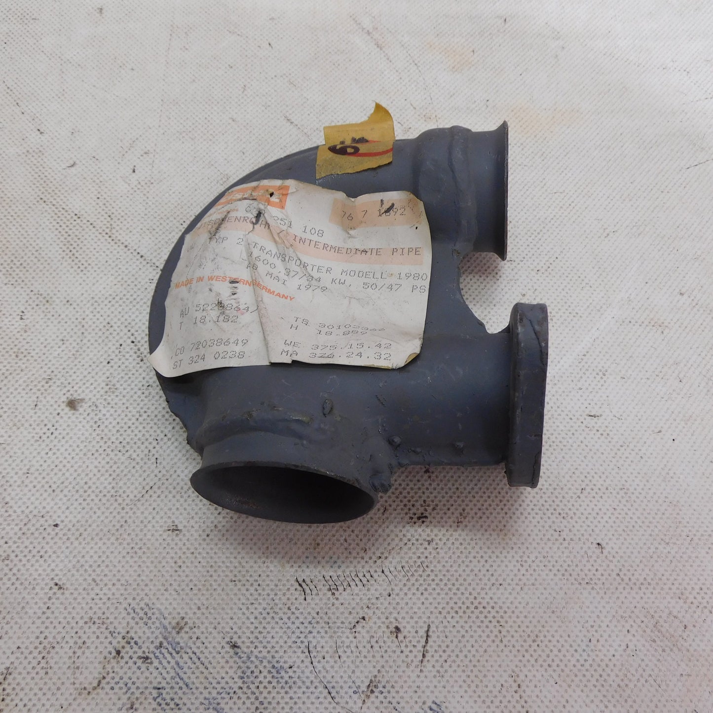 Abgaskrümmer Abgassammler gesteckt 070251108 Leistritz VW T3 1,6L MKB CZ/CT ab Bj. 5/79