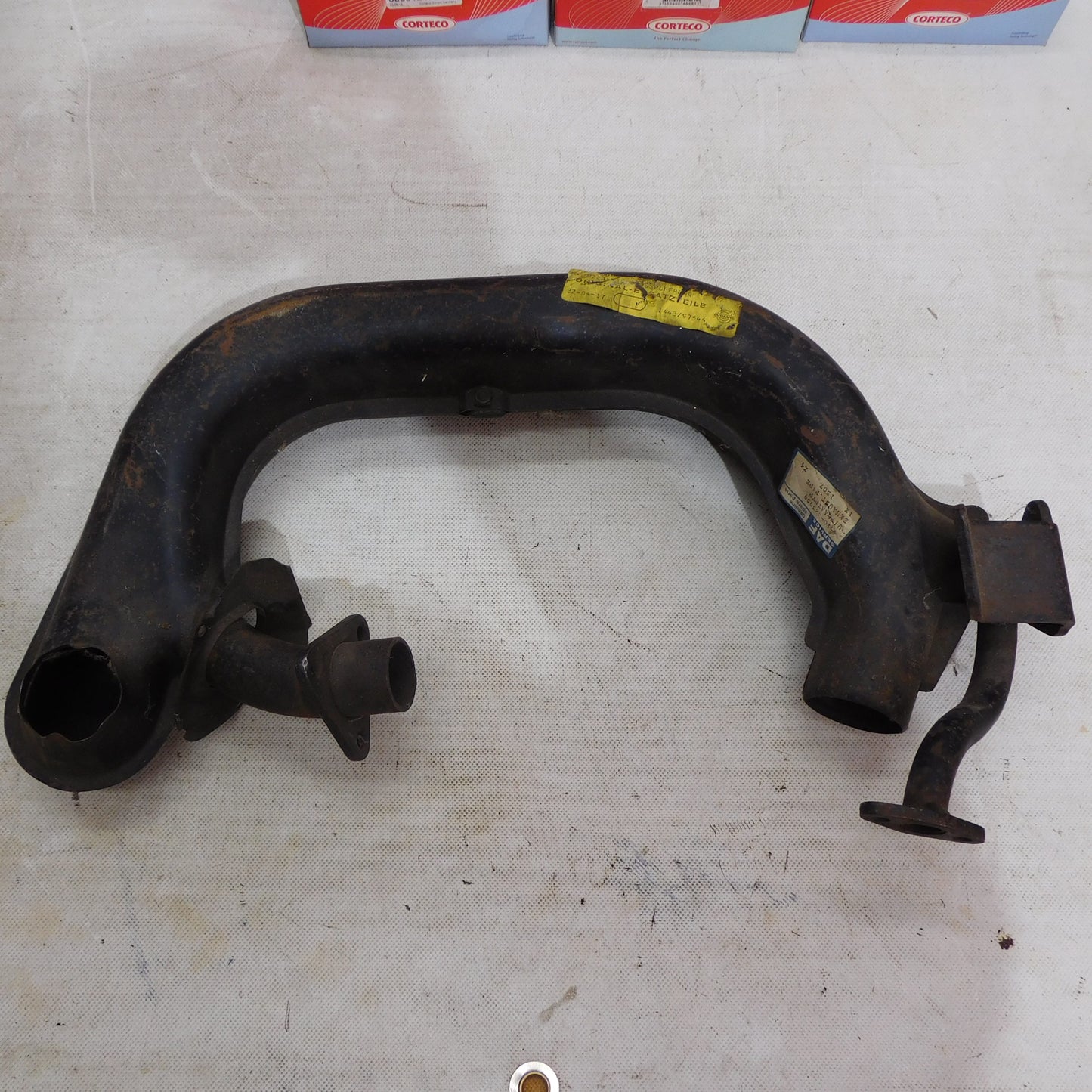 Auspuff Auspufftopf Heizung Heizbirne 223959 DAF 44 46 Pony links