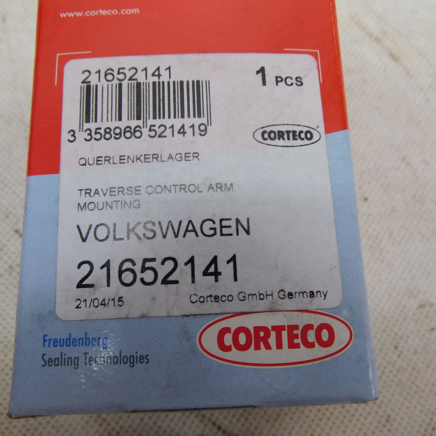 Querlenkerlager Vorderachse 21652141 Corteco Seat VW