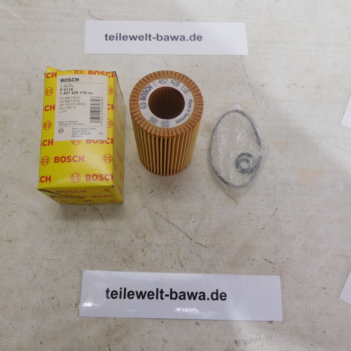 Ölfilter Filtereinsatz 1457429116 Bosch