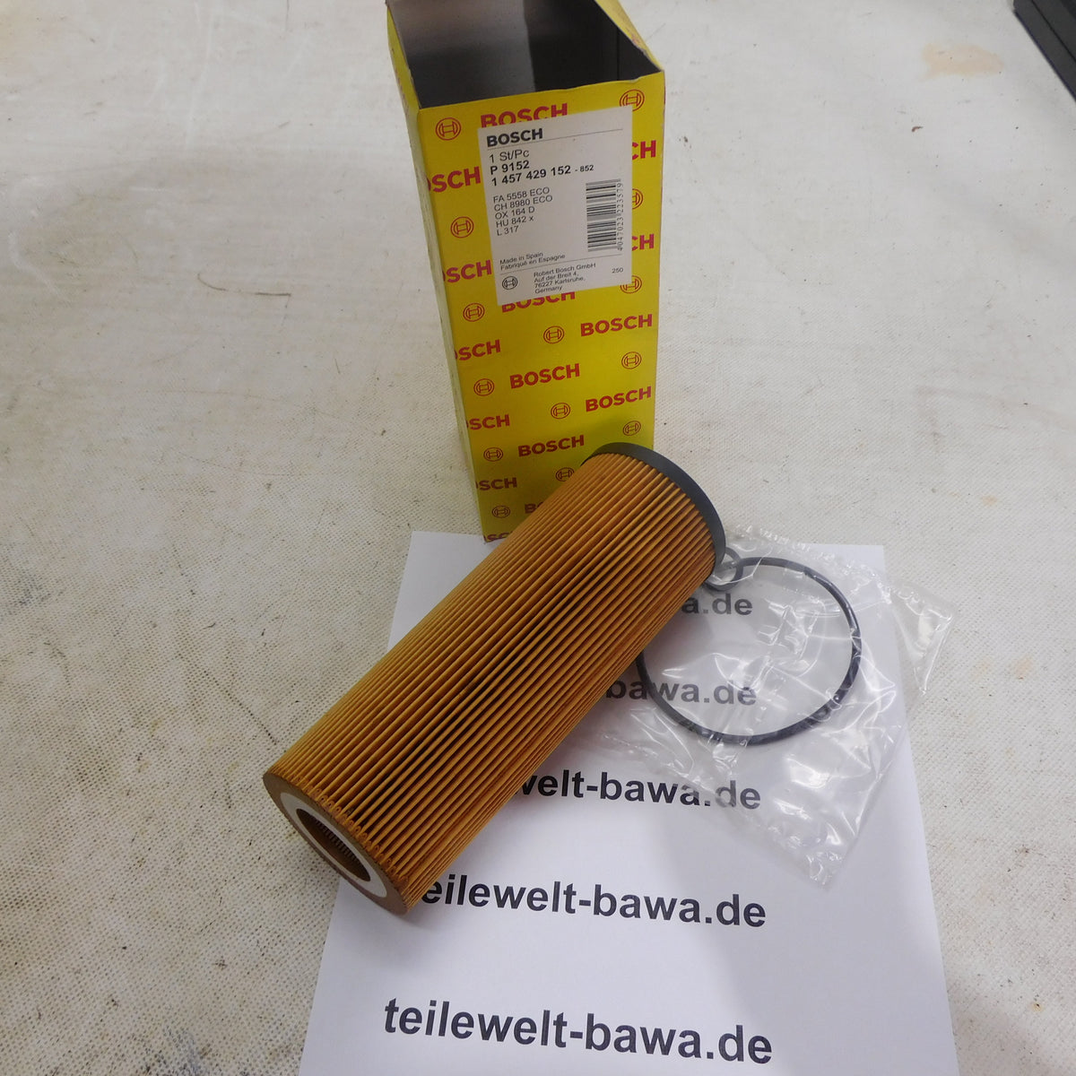Ölfilter Filtereinsatz 1457429152 Bosch