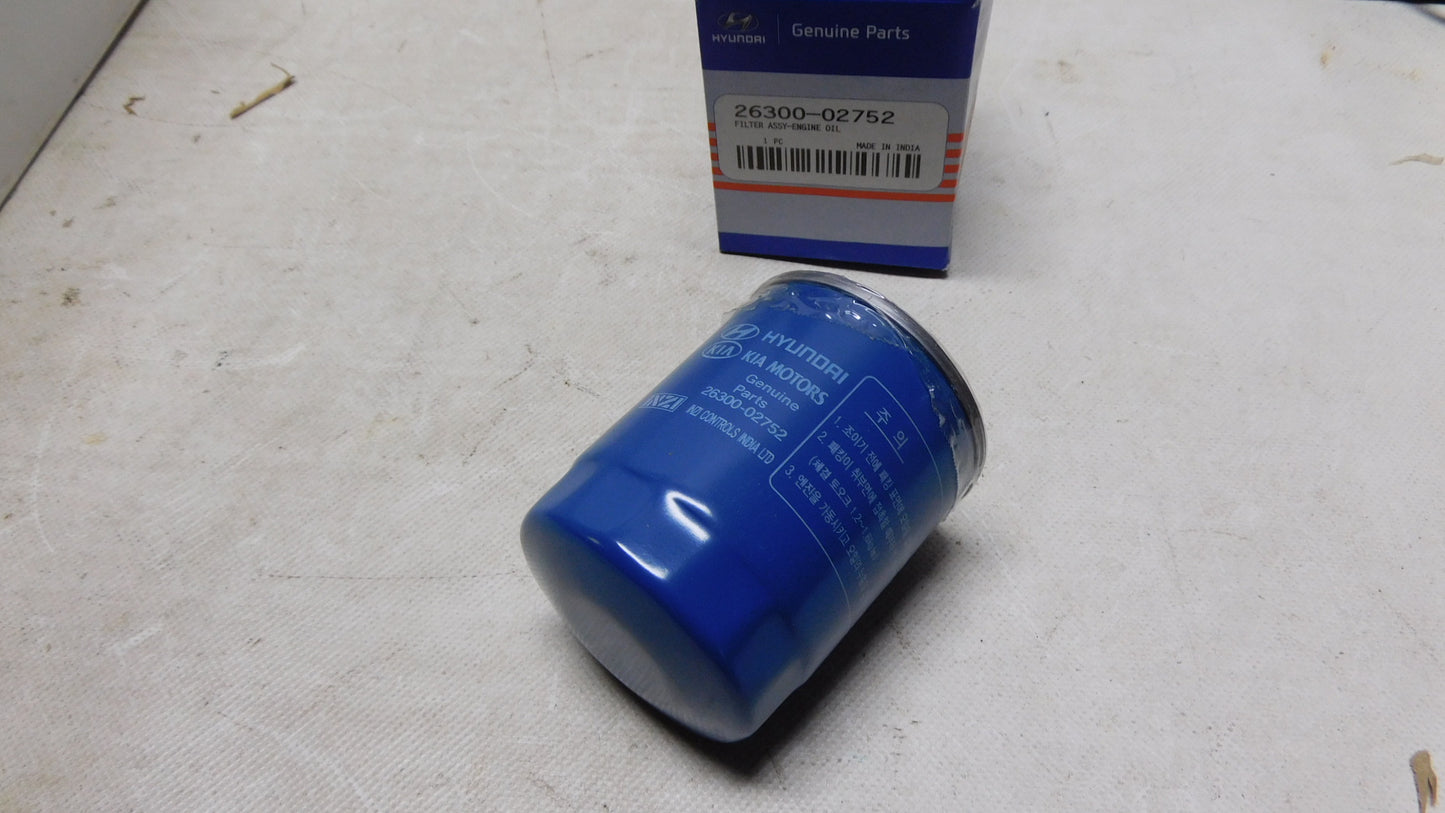 Ölfilter Anschraubfilter Rücklaufsperrventil 2630002752 Hyundai Atos Getz I10 I20