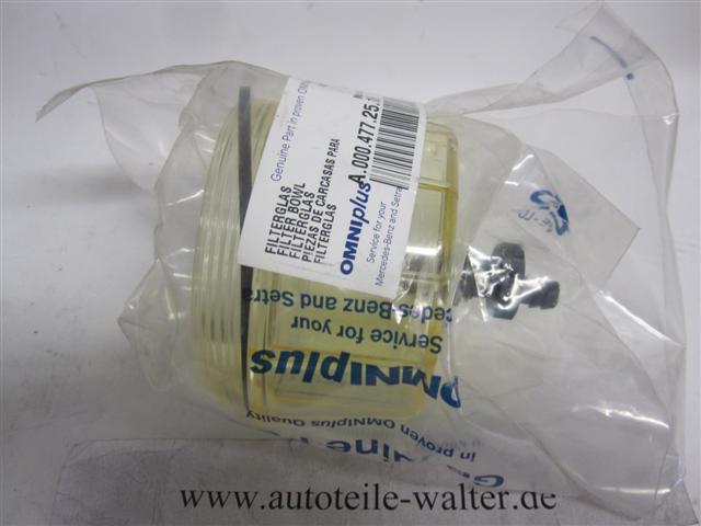 Filterbecher Filterglas Schauglas Handförderpumpe A0004772516 Mercedes Benz Intouro