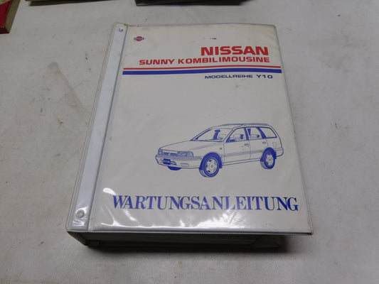 Wartungsanleitung Nissan Sunny Kombilimousine Kombi Y10 Werkstatthandbuch Handbuch Anleitung